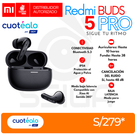 Redmi Buds 5 pro Negro