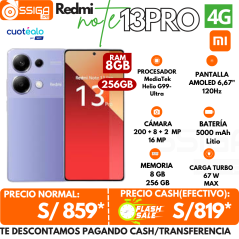 Note 13 Pro 4g 8+256Gb Purpura