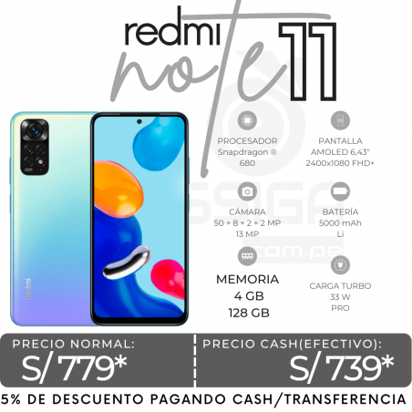 Redmi Note 11 4+128 GB Start Blue