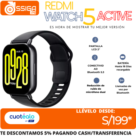 Redmi Watch 5 Active Negro