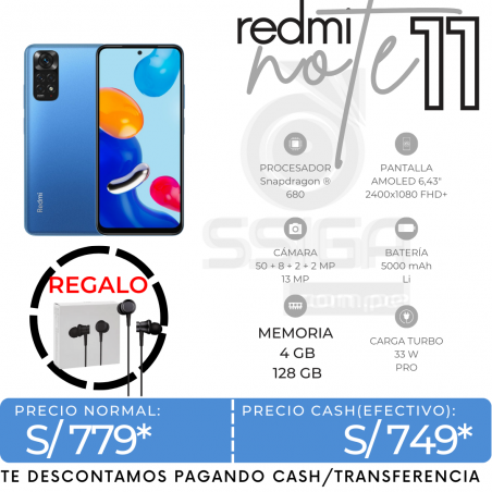 Redmi Note 11 4+128 GB Twilight Blue