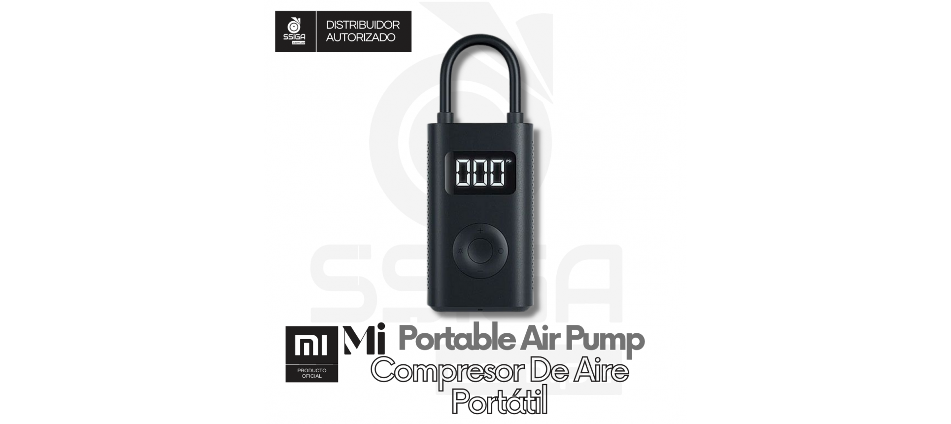 Mi Portable Air Pump Compresor de aire portatil Xiaomi Color Negro