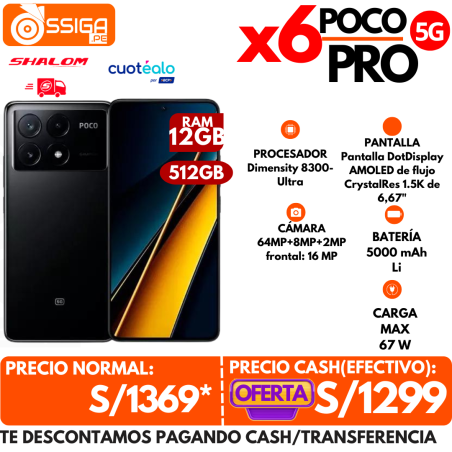 Poco X6 pro 12+512 Negro