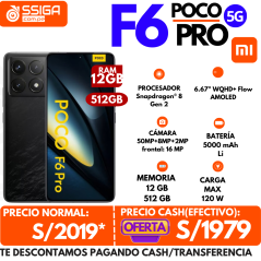 Poco F6 Pro 12+512 Negro