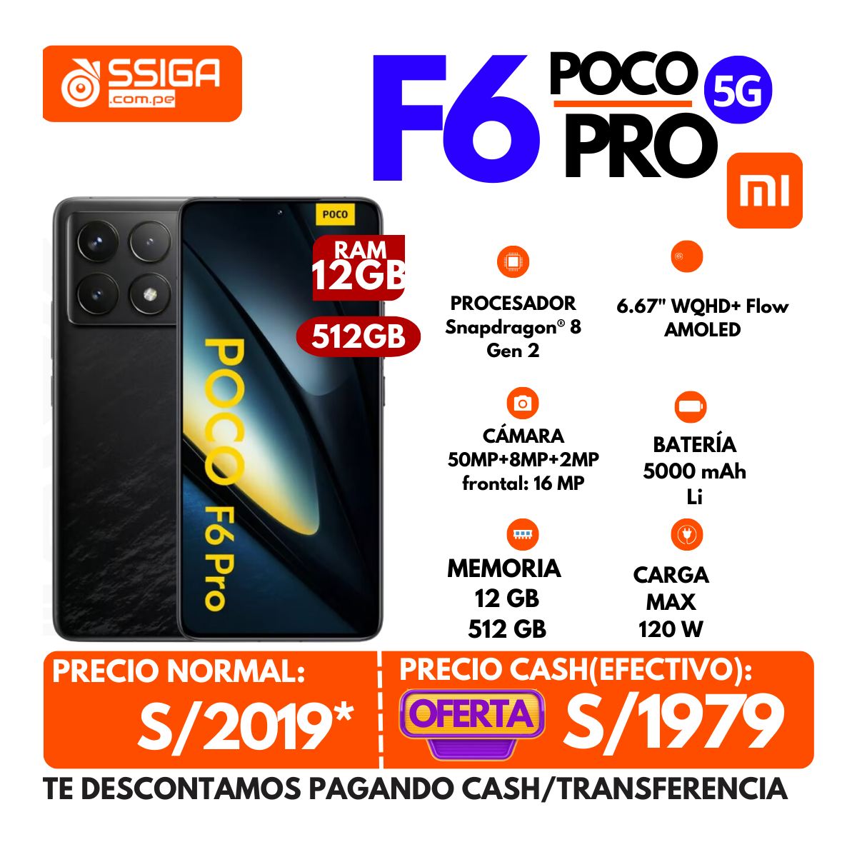 Poco F6 Pro 12+512 Negro