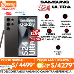 Samsung S24 Ultra 12+512Gb  Negro