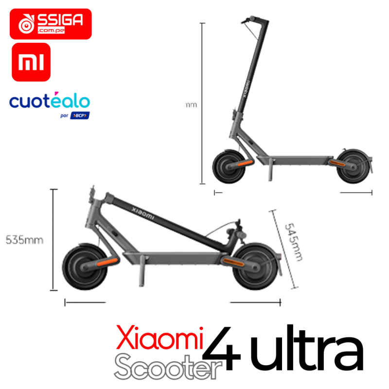Xiaomi Electric Scooter 4 negro al Mejor Precio