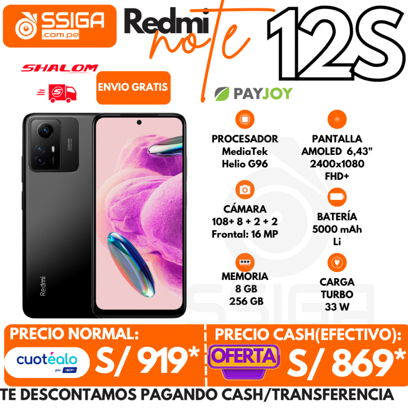 Oferta de celulares hoy: Redmi Note 12S baja de precio hasta 3,966 pesos