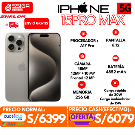 Iphone 15 pro max 256Gb