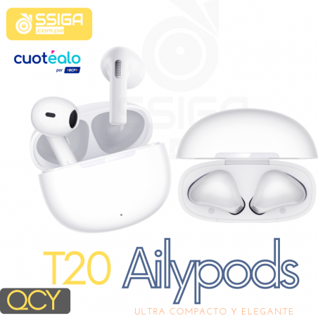Auricular Qcy Ailypods/T20 Blanco
