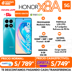 Honor X8A 8GB +256 GB Azul