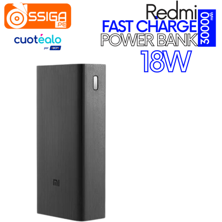 Xiaomi Power Bank 18w  30000mAh GLPB3018ZM Negro