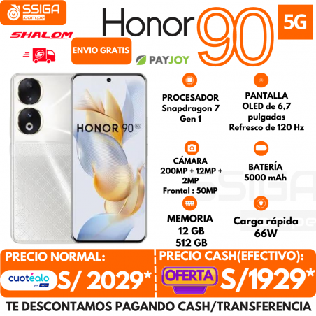 Honor 90 12+512 Plata