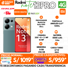 Redmi Note 13 Pro 4G 8+256GB verde