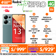 Redmi Note 13 Pro 4G 8+256GB verde