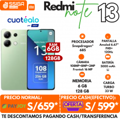 Note 13 4G 6+128GB Verde