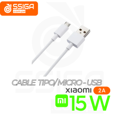 Xiaomi Cable 2A Usb-B8 MicroUsb  Blanco