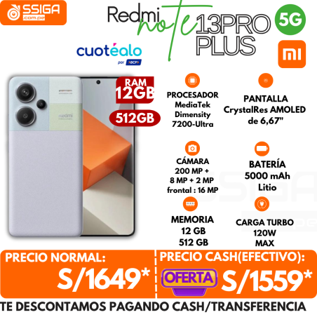 Note 13 pro Plus 12+512Gb Purpura