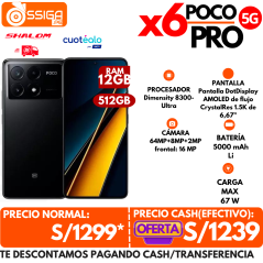 Poco X6 pro 12+512 Negro