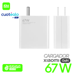 Cargador Turbo 67w Xiaomi Blanco