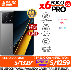 Poco X6 pro 12+512 Gris