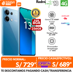 Redmi Note 13 4G 8+256 Azul