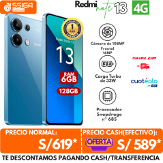 Note 13 4G 6+128 Azul