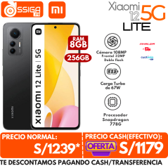 Xiaomi 12 Lite  5G 8+256 Negro