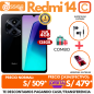 Combo Redmi 14c 128Gb + Auricular + Hidrogel Antiblue