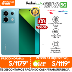 Note 13 pro 5G 8+256 Ocean teal