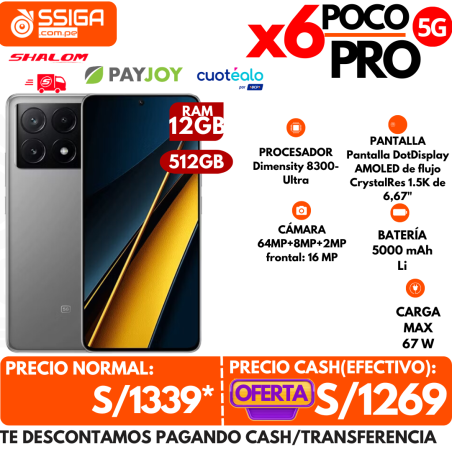 Poco X6 pro 12+512 Gris